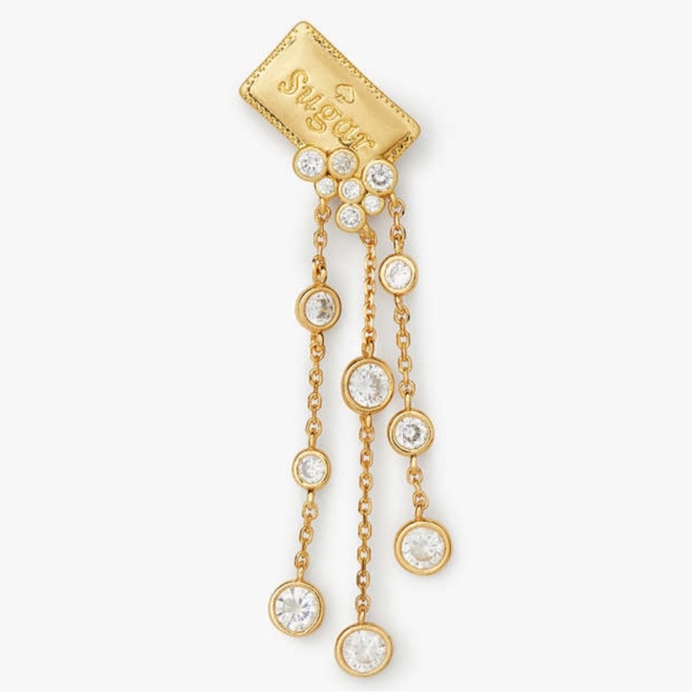 $129 Kate Spade Coffee Break Sugar Statement Earrings - Picture 3 of 6